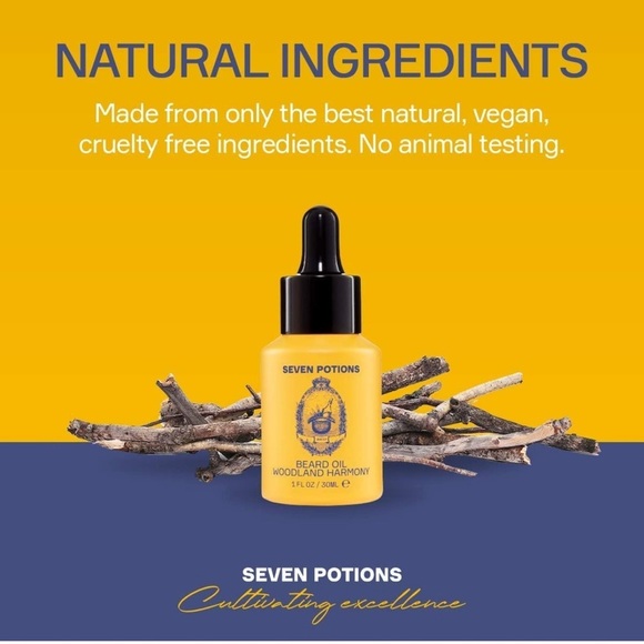 Seven Potions Woodland Harmony Beard Oil 1oz - Picture 3 of 6